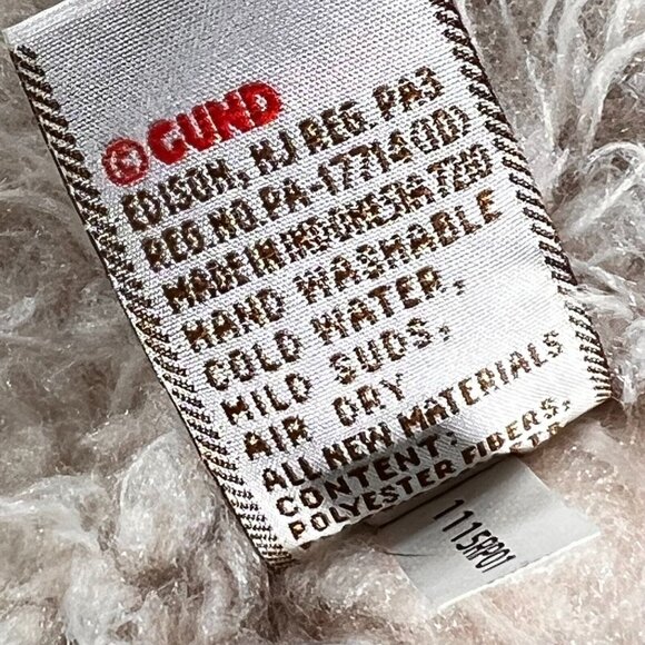 Gund 16" Bernard Teddy Bear Plush Stuffed Animal Toy Stripped Bow 4054147 Soft - Picture 12 of 12